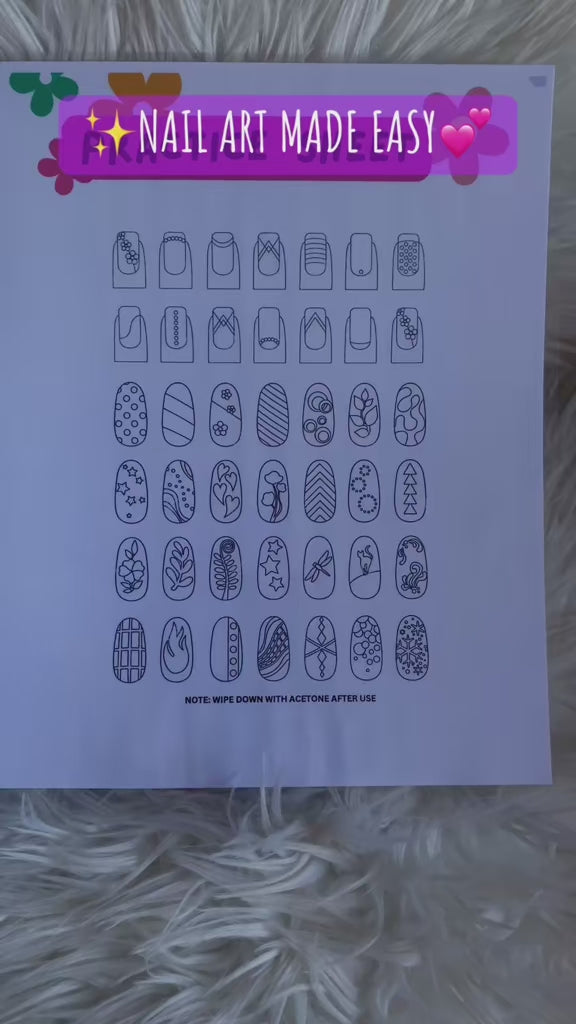 Nail Art Transferable Booklet
